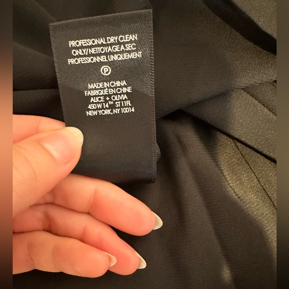 LIKE NEW ALICE + OLIVIA Laverne Asymmetric Ruffled Dress 0-2 Extra Small Floral - Picture 12 of 13